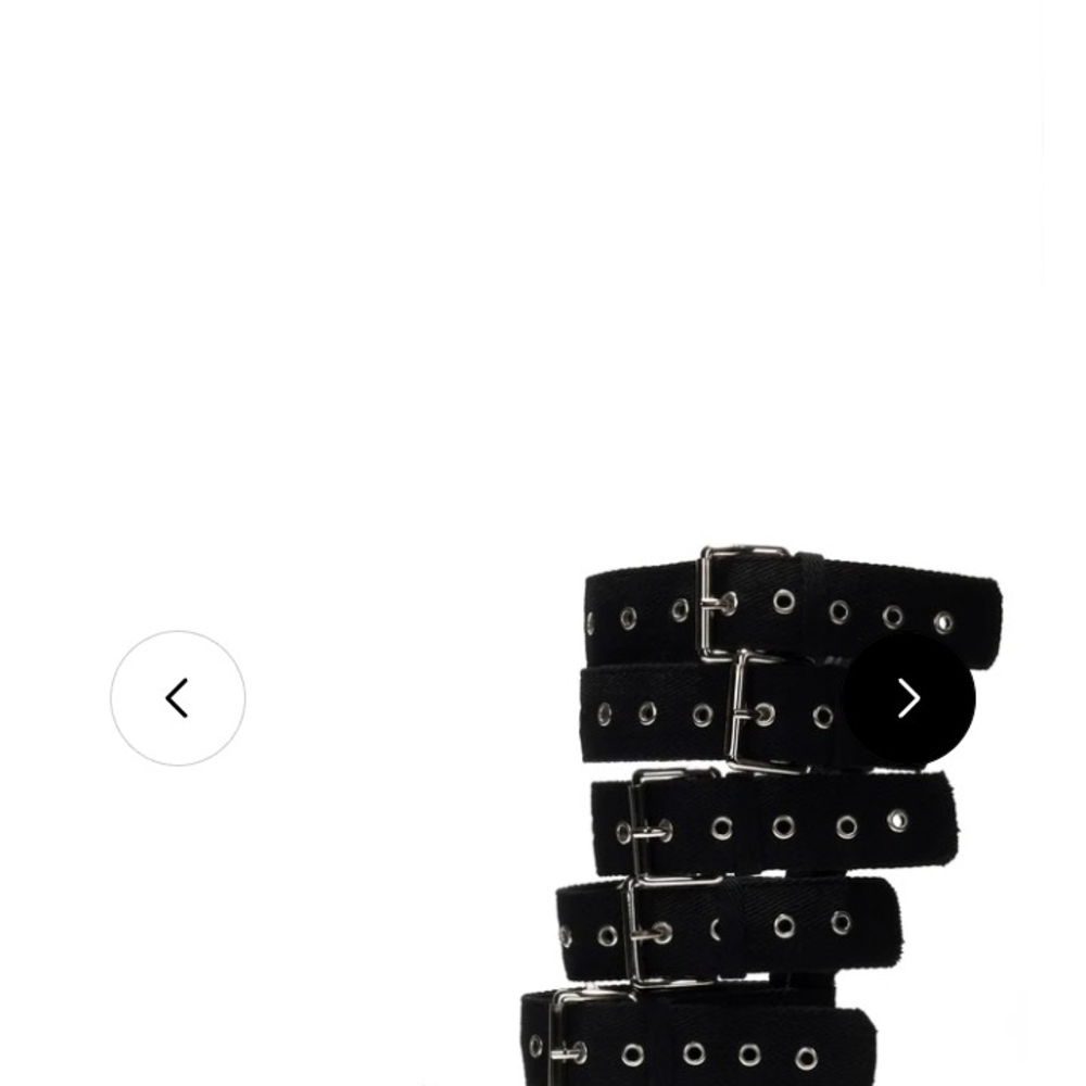 Cape Robbin Black Buckle Strap Sandals - Picture 2 of 4